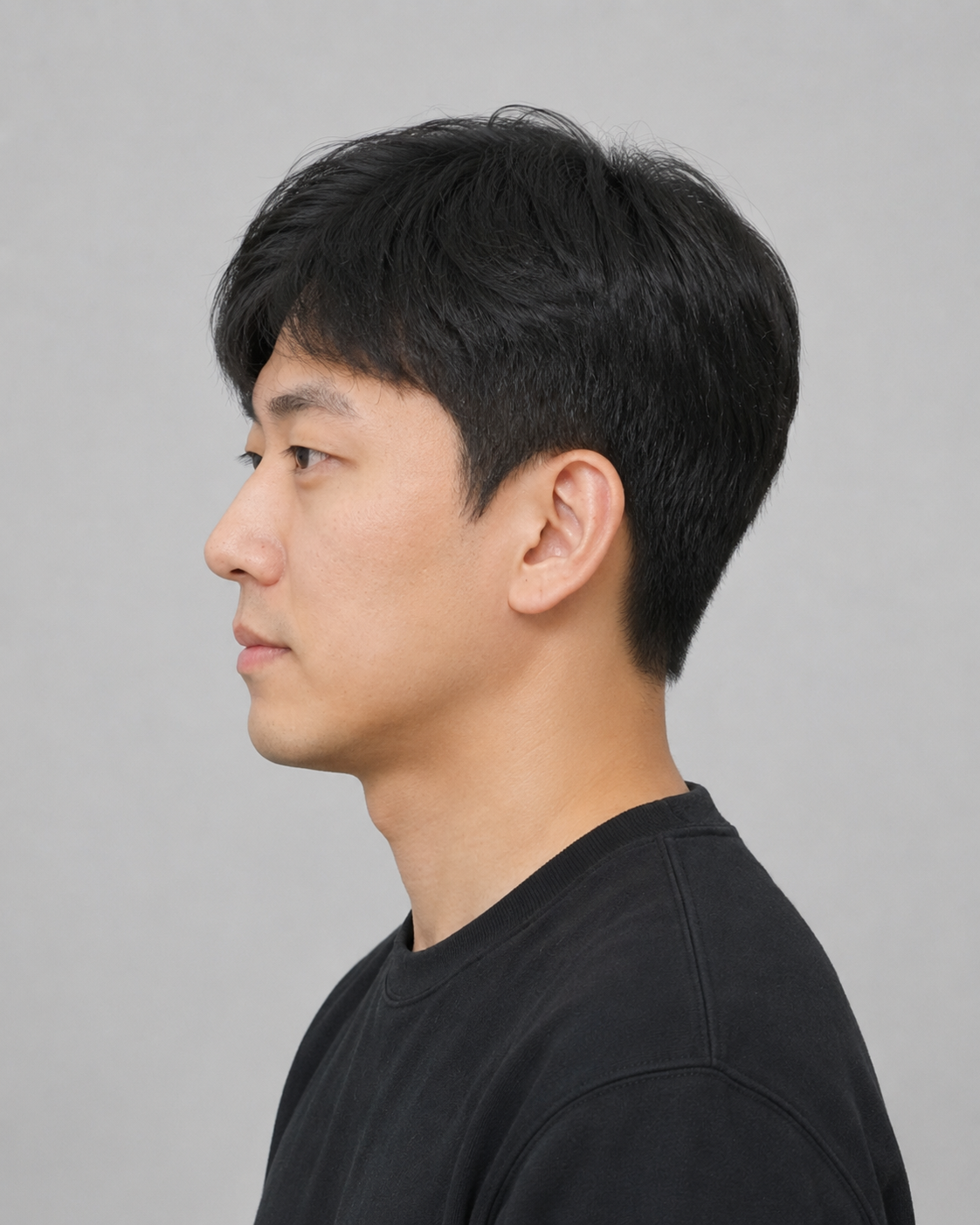 Man 90 degree face sample
